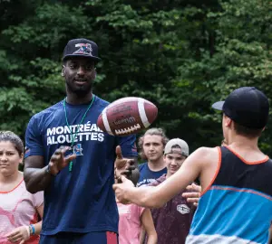 Oumar Touré avec les Alouettes de Montréal